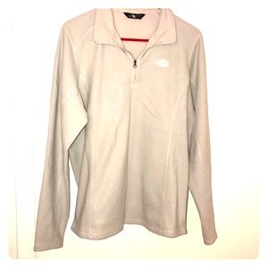 The North Face Fleece 1/4 zip heathered grey